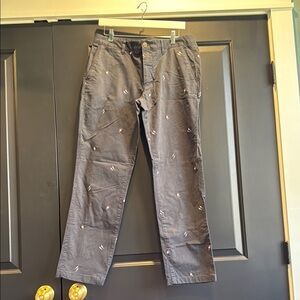 Bonobos Embroidered bomb pop navy pants